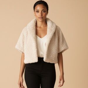 Marc Jacob’s New York Cream Faux Fur Jacket